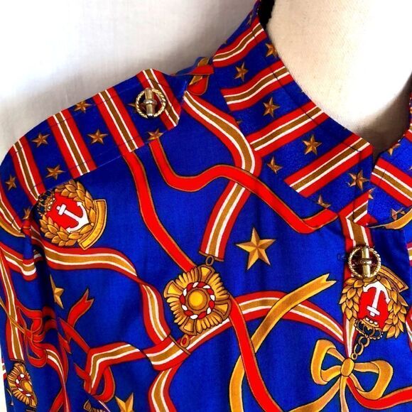 Vintage Ali Miles rayon blouse size 12 - Picture 6 of 12